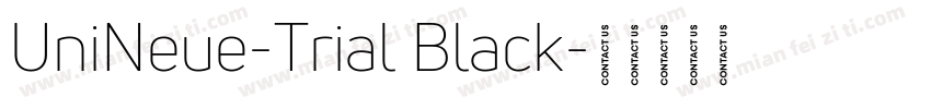 UniNeue-Trial Black字体转换